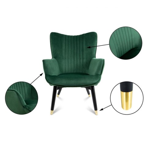 Fotel Glam Deep Forest Green Fotel Glam Deep Forest Green