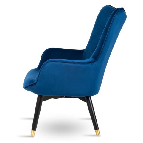 Fotel Grella Royal Blue Blak Gold Fotel Grella Royal Blue Blak Gold