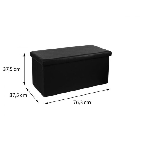 Pufa Callie Black 76x38 cm Pufa Callie Black 76x38 cm