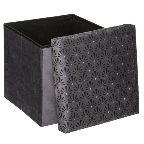 Pufa Liam Velvet Grey 38x38 cm Pufa Liam Velvet Grey 38x38 cm