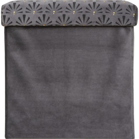Pufa Liam Velvet Grey 38x38 cm Pufa Liam Velvet Grey 38x38 cm