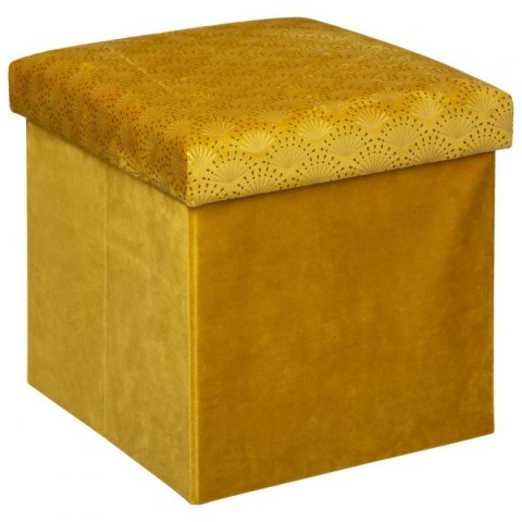 Pufa Liam Velvet Ochre 38x38 cm Pufa Liam Velvet Ochre 38x38 cm