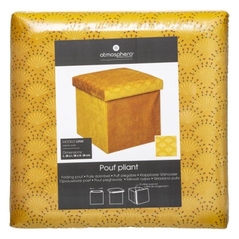 Pufa Liam Velvet Ochre 38x38 cm Pufa Liam Velvet Ochre 38x38 cm