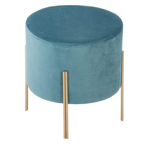 Pufa na złotych nogach Blue Velvet Pufa na złotych nogach Blue Velvet