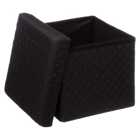 Pufa Bella Black 31x31 cm ze schowkiem Pufa Bella Black 31x31 cm ze schowkiem