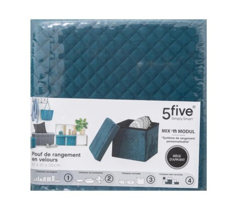 Pufa Luna Velvet Green 31x31 cm Pufa Luna Velvet Green 31x31 cm