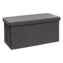 Pufa Luna Velvet Grey 76x38 cm