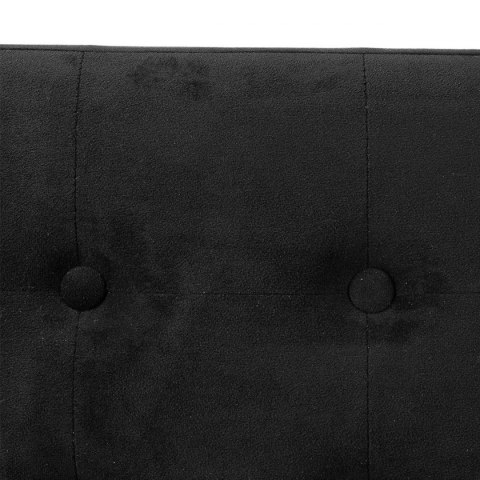 Pufa pikowana Adaline Black 76x38 cm Pufa pikowana Adaline Black 76x38 cm