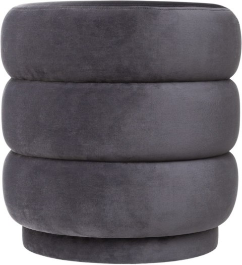 Pufa welurowa Sinan Grey Velvet Pufa welurowa Sinan Grey Velvet